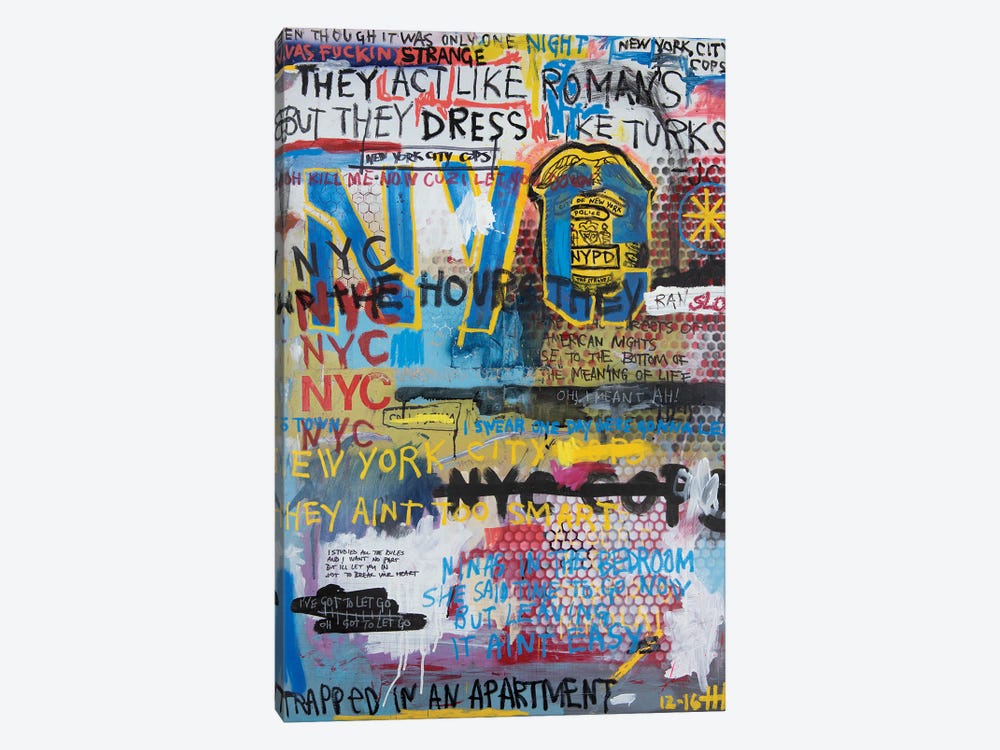 New York City Cops by Eddie Love 1-piece Art Print