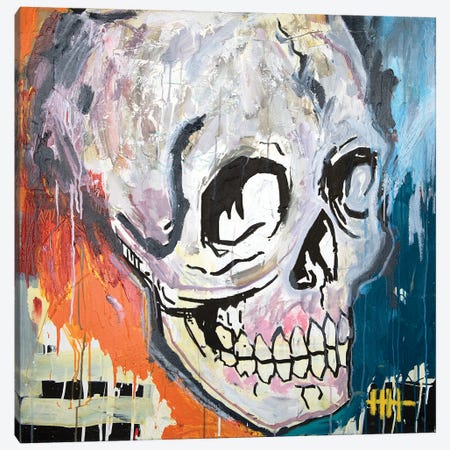 Skull XVII Canvas Print #ELV62} by Eddie Love Canvas Print