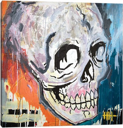 Skull XVII Canvas Art Print - Eddie Love