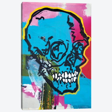 Skull XIX Canvas Print #ELV65} by Eddie Love Canvas Wall Art