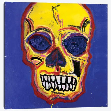 Skull XIII Canvas Print #ELV67} by Eddie Love Canvas Wall Art