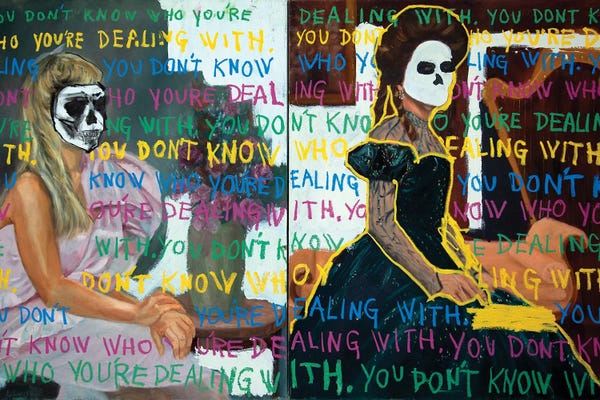 Neo-expressionism: Family Values by Eddie Love