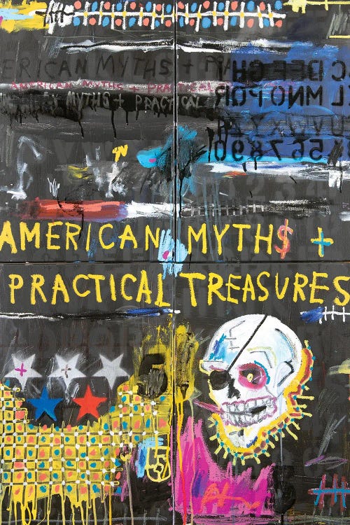 American Myths Practical Treasures Book Cover: Monkey Man by Eddie Love wall art