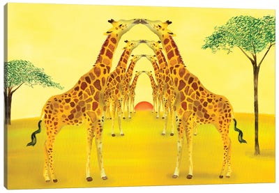 Safari Canvas Art Print - African Heritage Art
