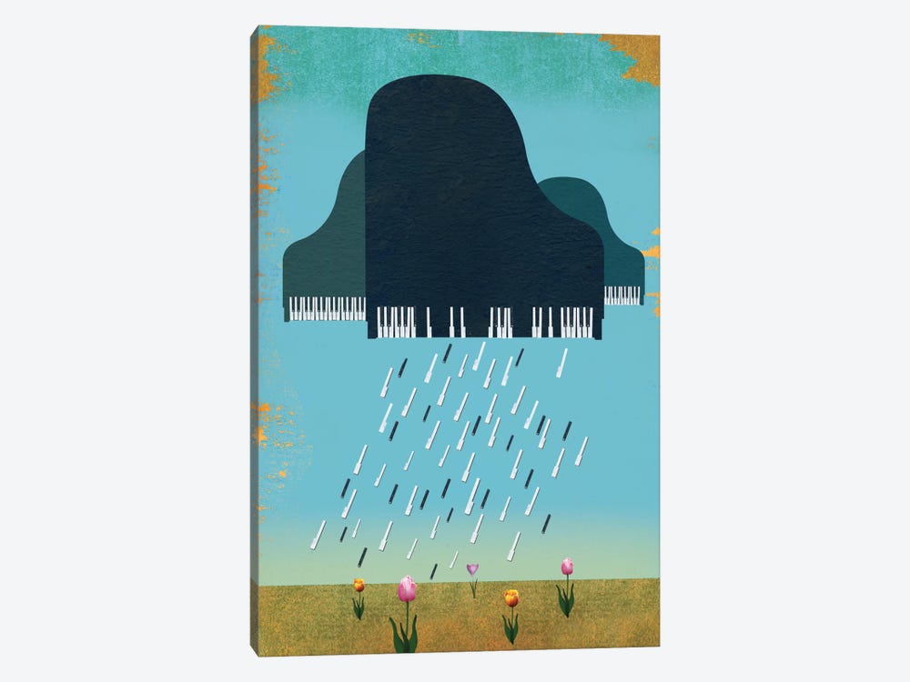 April Showers by Ellen Weinstein 1-piece Canvas Print