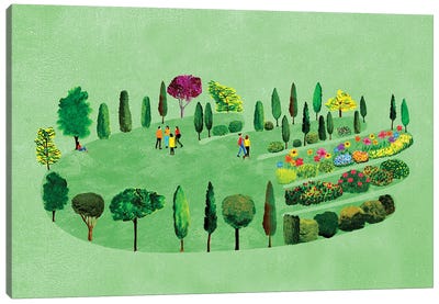Community Gardens Canvas Art Print - Ellen Weinstein