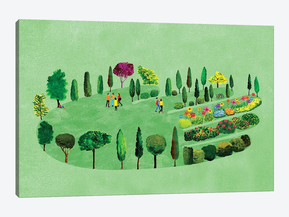 Community Gardens by Ellen Weinstein 1-piece Canvas Print