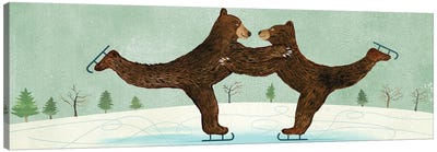 Two To Tango Canvas Art Print - Brown Bear Art