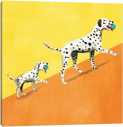 Mentorship Canvas Art Print - Puppy Art