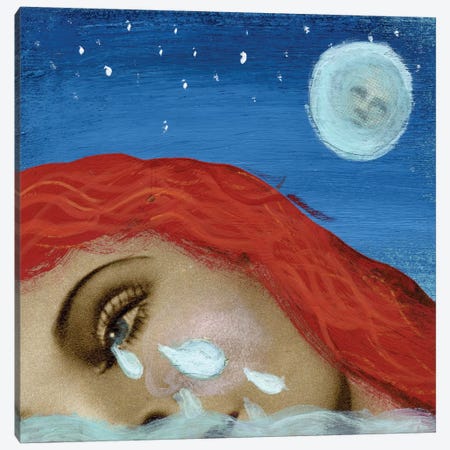 Pool Of Tears Canvas Print #ELW7} by Ellen Weinstein Canvas Art