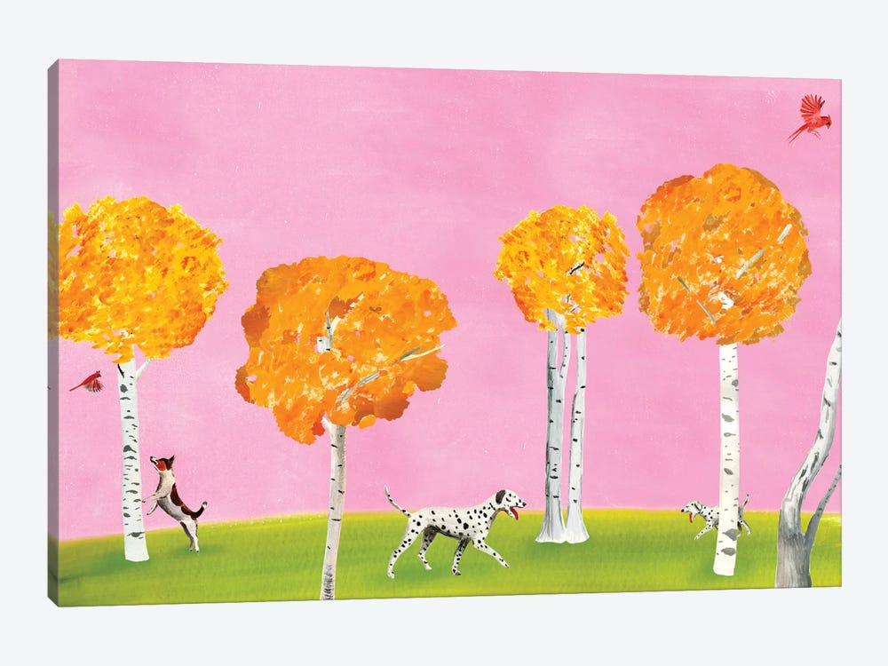 Birch Forest by Ellen Weinstein 1-piece Canvas Art Print