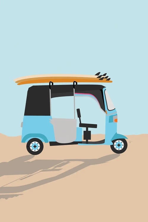 Surf Tuk Tuk in Sri Lanka by Lyman Creative Co. wall art