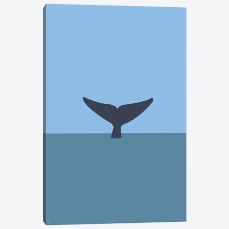 Blue Whale Tail, Mirissa, Sri Lanka Canvas Print #ELY101} by Lyman Creative Co. Canvas Print