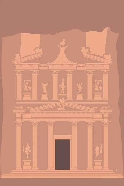 Ancient Ruins: Treasury at Petra by Lyman Creative Co.