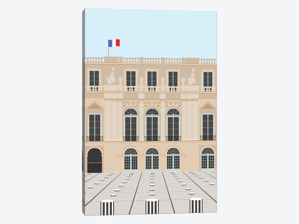Paris, France Buren's Columns, Palais Royal by Lyman Creative Co. 1-piece Canvas Print