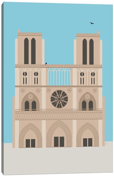 Cathedral, Paris, France Canvas Art Print