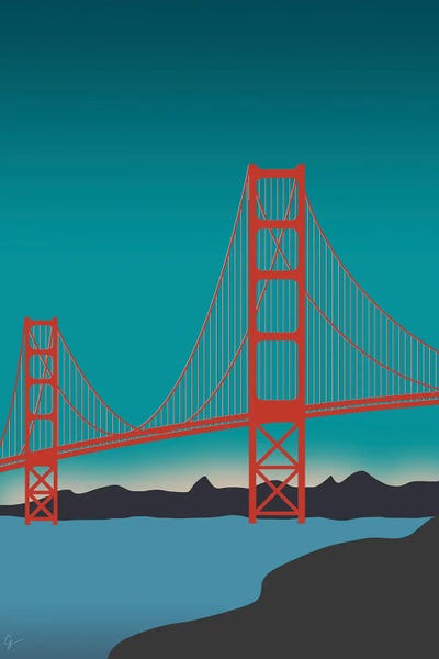 Golden Gate Bridge, San Francisco, California Landscape by Lyman Creative Co. acrylic art print