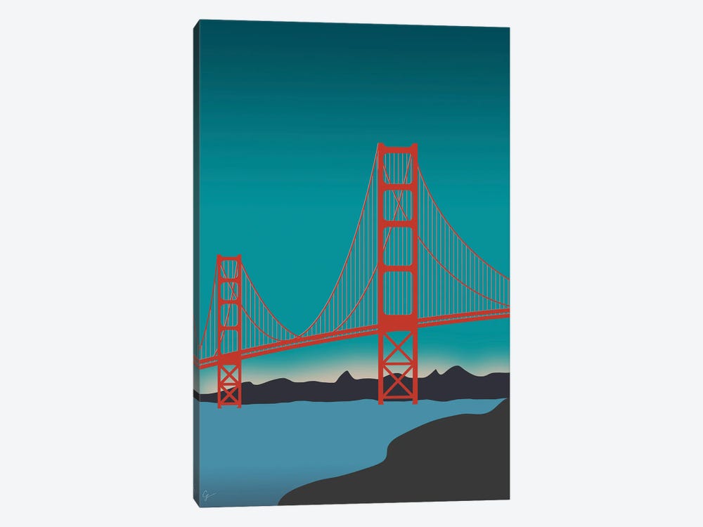 Golden Gate Bridge, San Francisco, California Landscape by Lyman Creative Co. 1-piece Canvas Artwork