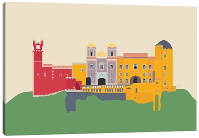 Portugal, Pena Palace, Sintra Canvas Art Print - Portugal Art