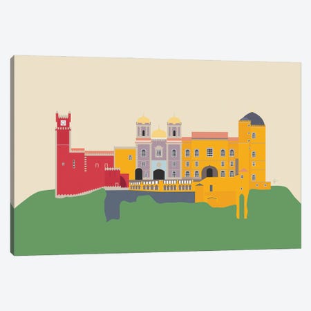 Portugal, Pena Palace, Sintra Canvas Print #ELY112} by Lyman Creative Co. Canvas Artwork