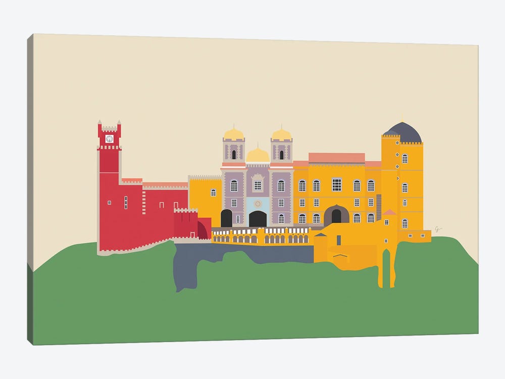 Portugal, Pena Palace, Sintra by Lyman Creative Co. 1-piece Canvas Wall Art