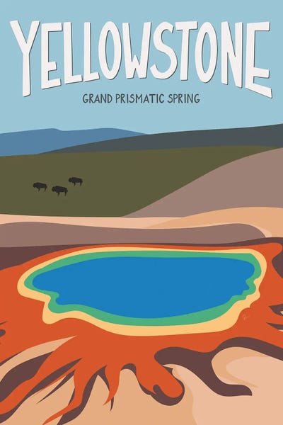 Grand Prismatic Spring, Yellowstone National Park, Wyoming, USA by Lyman Creative Co. acrylic art print