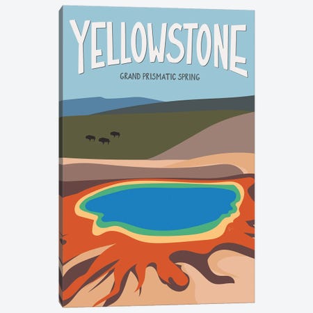 Grand Prismatic Spring, Yellowstone National Park, Wyoming, USA Canvas Print #ELY115} by Lyman Creative Co. Art Print