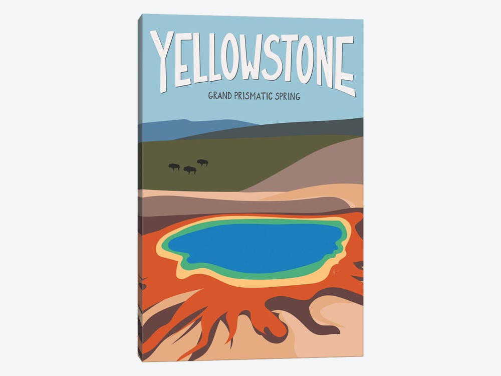 Grand Prismatic Spring, Yellowstone National Park, Wyoming, USA by Lyman Creative Co. 1-piece Art Print