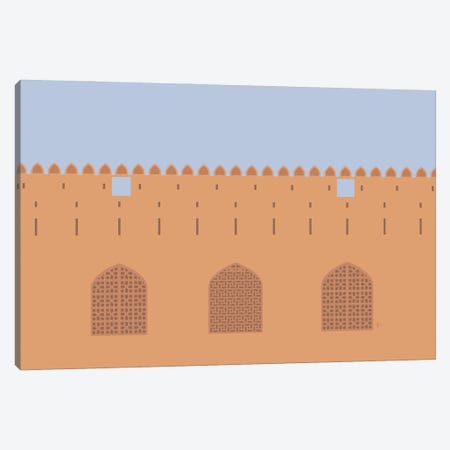 Jabreen Castle, Bahla, Oman Canvas Print #ELY119} by Lyman Creative Co. Canvas Wall Art