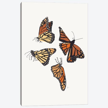 Monarch Butterflies Canvas Print #ELY137} by Lyman Creative Co. Art Print