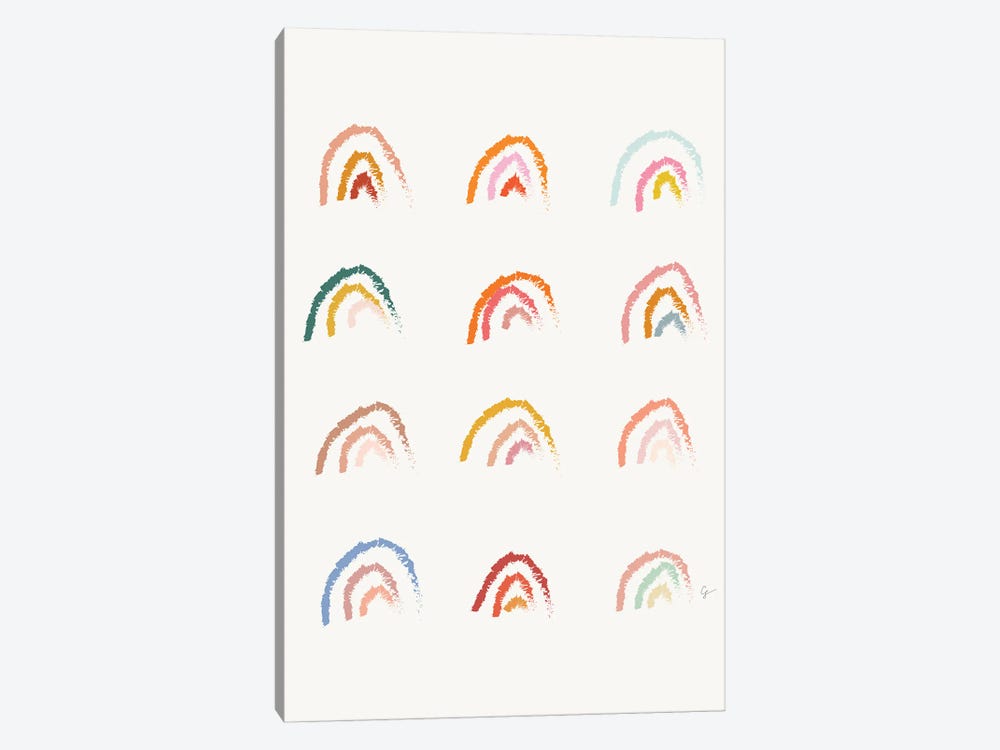 Rainbows Pastel by Lyman Creative Co. 1-piece Canvas Artwork