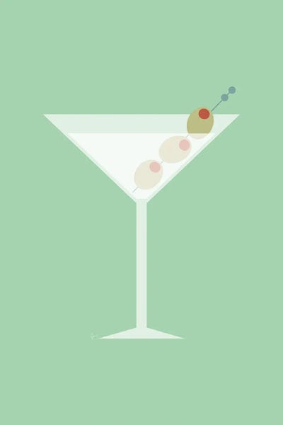 Martini: Mint Green Martini by Lyman Creative Co.