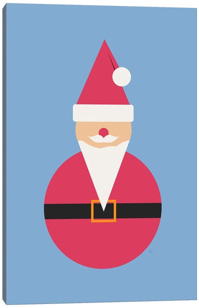 Christmas Santa Claus Canvas Art Print - Lyman Creative Co