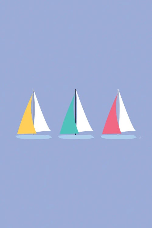 Colorful Summer Sailboats