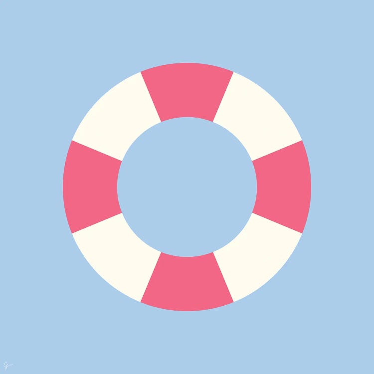 Pool Float Tube by Lyman Creative Co. wall art