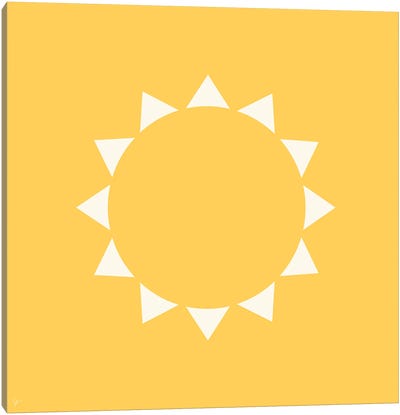 Yellow Sun Canvas Art Print - Lyman Creative Co