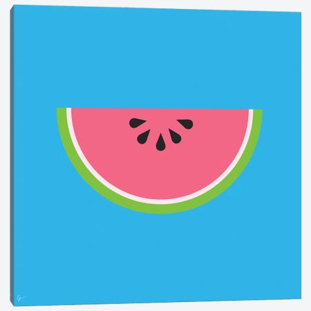 Watermelon Canvas Print #ELY167} by Lyman Creative Co. Canvas Artwork