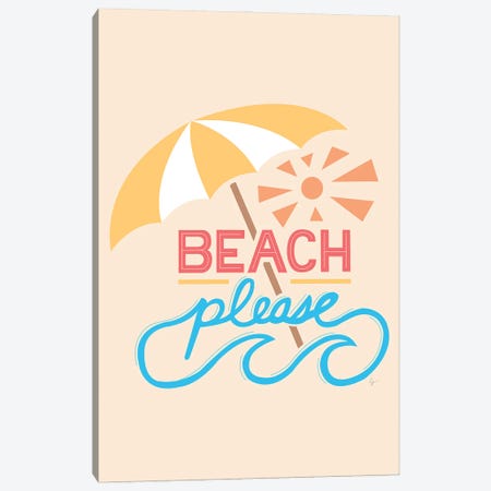 Beach Please Canvas Print #ELY174} by Lyman Creative Co. Canvas Print