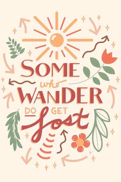 Some Who Wander Do Get Lost by Lyman Creative Co. acrylic art print