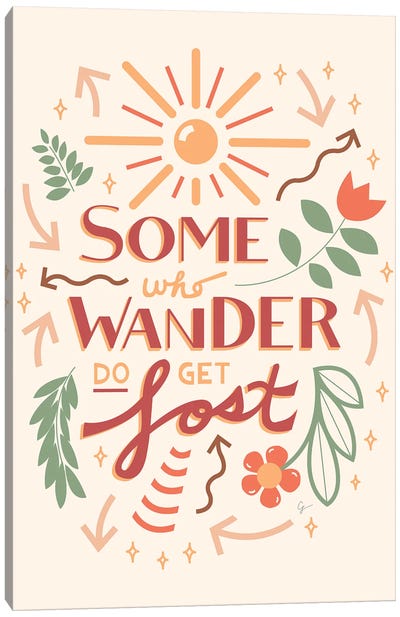Some Who Wander Do Get Lost Canvas Art Print - Exploration Art