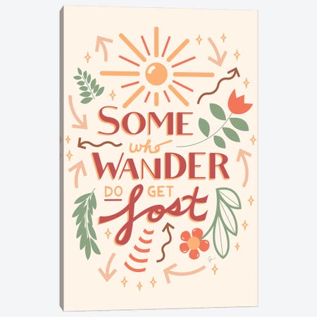 Some Who Wander Do Get Lost Canvas Print #ELY180} by Lyman Creative Co. Canvas Art Print