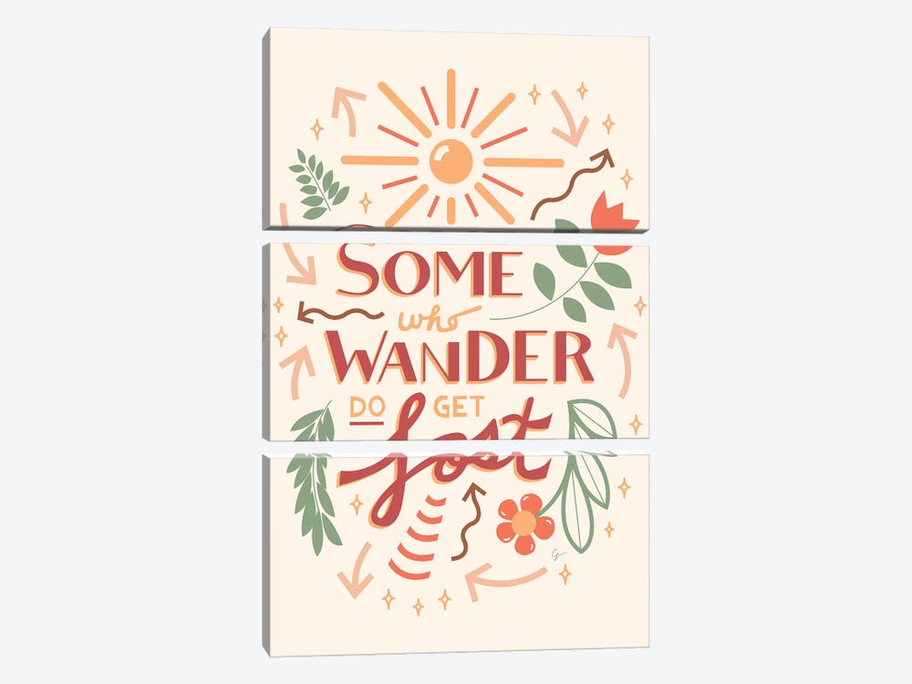Some Who Wander Do Get Lost by Lyman Creative Co. 3-piece Canvas Print