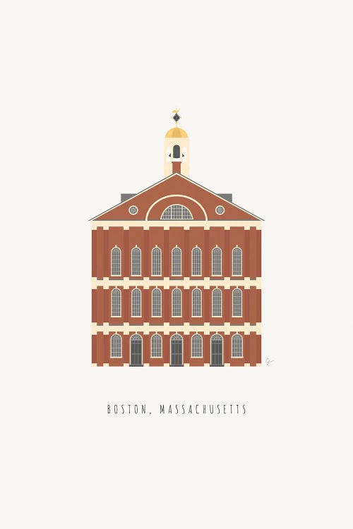 Faneuil Hall, Boston, Massachusetts by Lyman Creative Co. wall art
