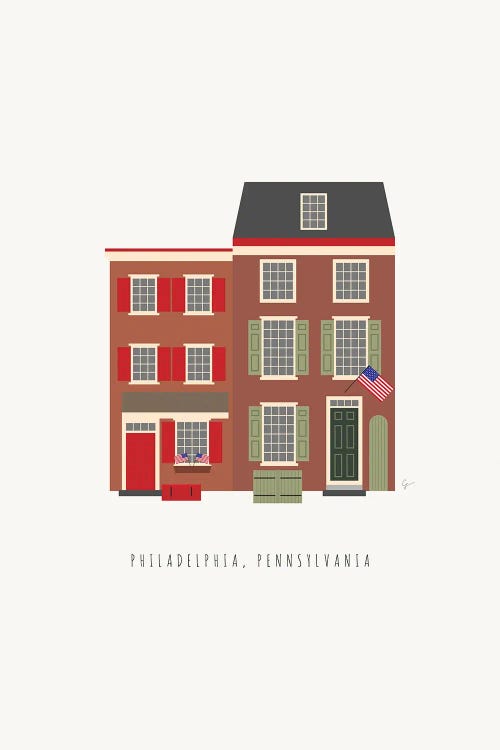 Elfreth's Alley, Philadelphia, Pennsylvania by Lyman Creative Co. wall art