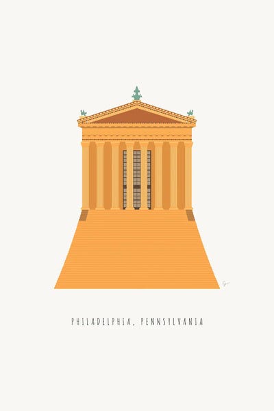 Philadelphia Museum Steps, Pennsylvania by Lyman Creative Co. acrylic art print