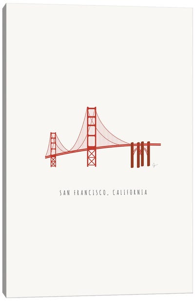 Golden Gate Bridge, San Francisco, California Canvas Art Print - Golden Gate Bridge