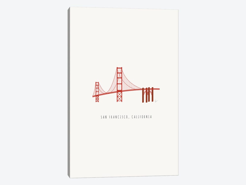 Golden Gate Bridge, San Francisco, California by Lyman Creative Co. 1-piece Canvas Art Print