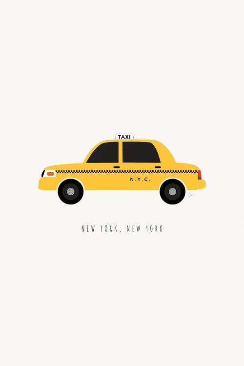 NYC Taxi by Lyman Creative Co. wall art