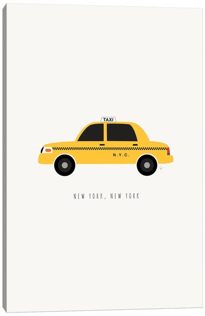 NYC Taxi Canvas Art Print - Lyman Creative Co