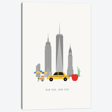 NYC Skyline Canvas Print #ELY191} by Lyman Creative Co. Canvas Art